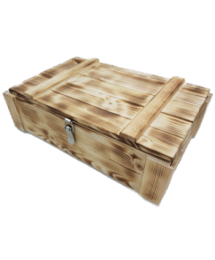 Ящик деревянный подарочный с крышкой и наполнителем - 1500